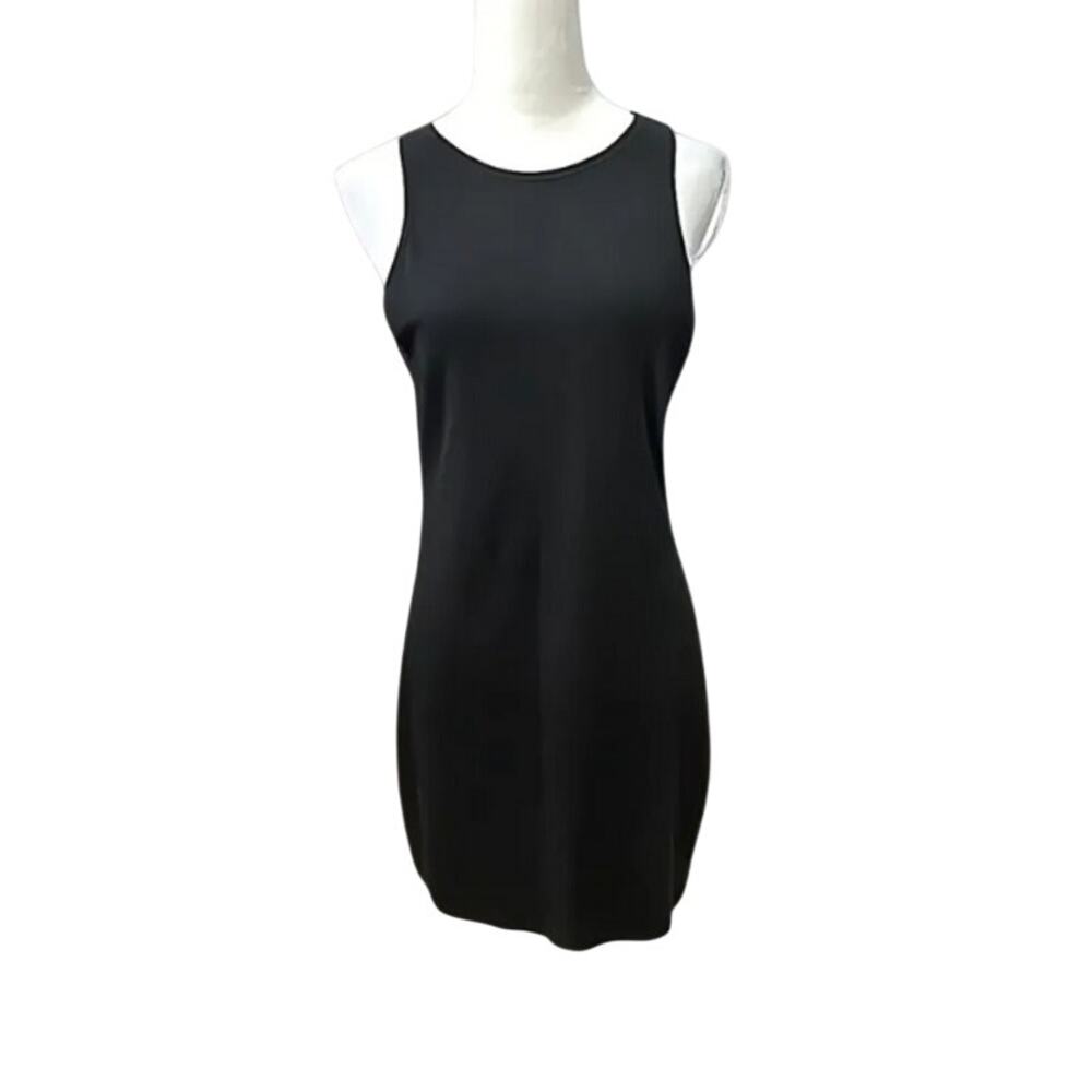 BP Bodycon Dress Sleeveless Racerback Jewel Neck Above Knee Length Black M NWT